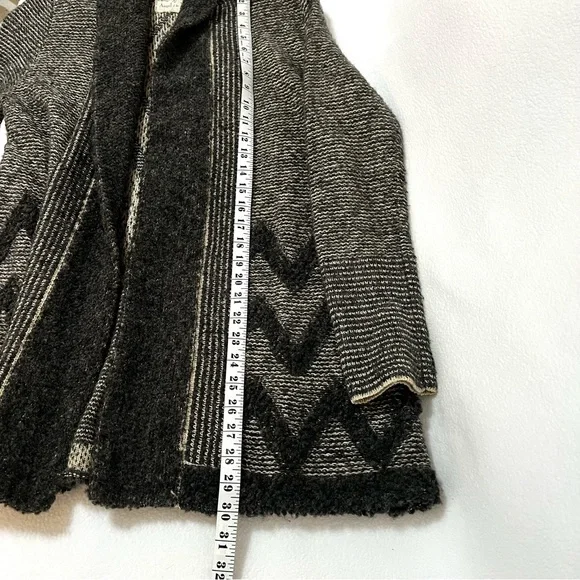 *SOLD* Anthropologie Angel of the North Equinox Gray Open Cardigan Sweater - Picture 13 of 13